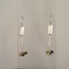 Sterling Silver Earrings with Mixed Stone Briollettes