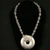 Sterling & Fine Silver Necklace with Sapphires and Tanzanites
